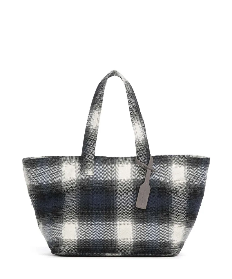 Les Visionnaires Alba Check Essential Shopper check navy