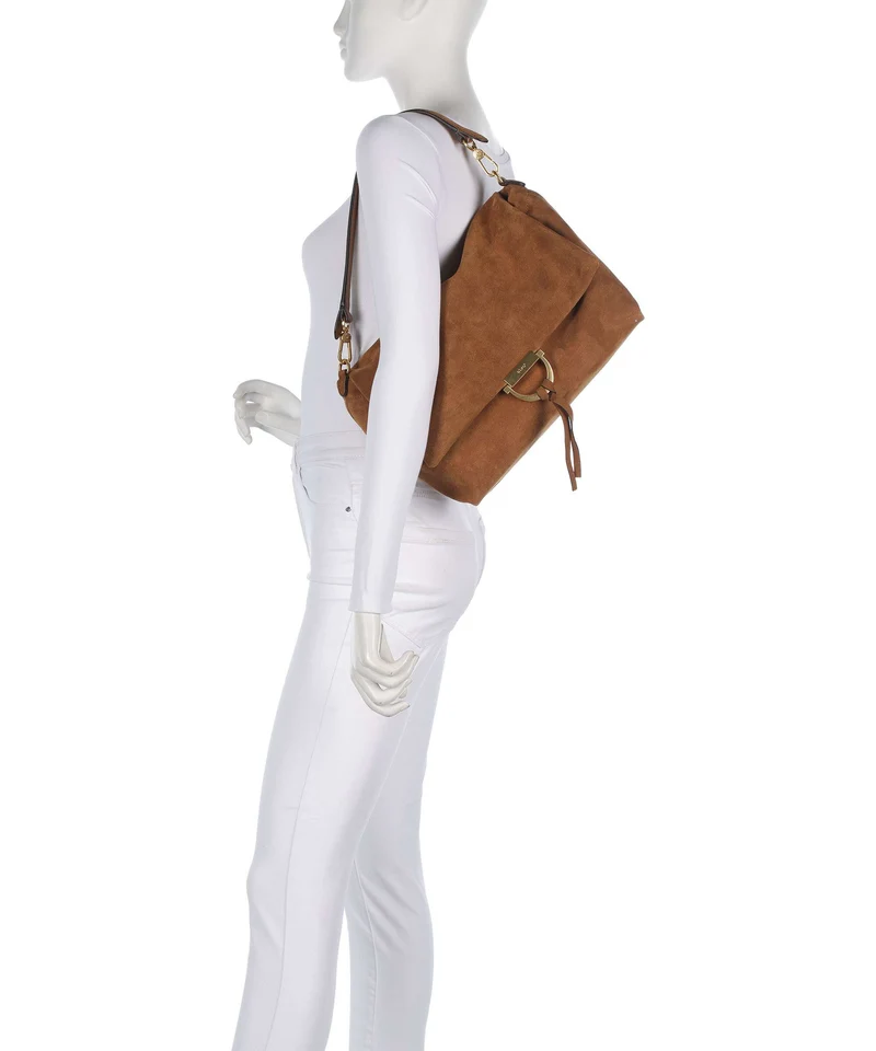 Abro Suede Temi Large Schultertasche cuoio