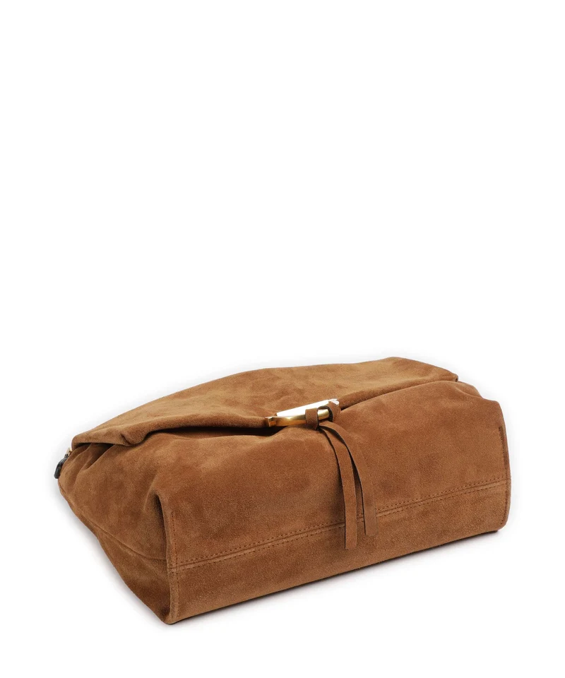 Abro Suede Temi Large Schultertasche cuoio