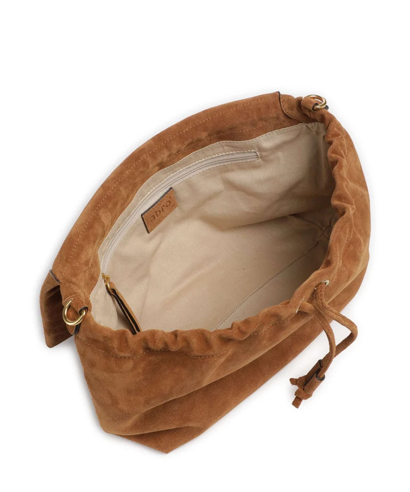 Abro Suede Temi Large Schultertasche cuoio