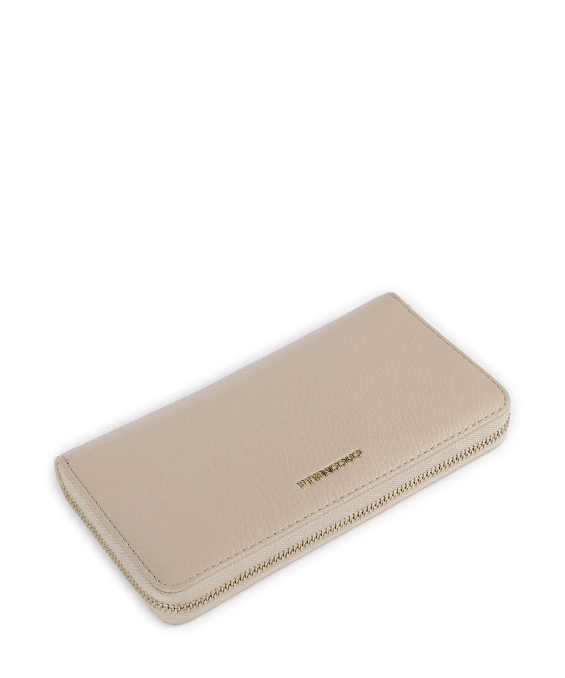 Coccinelle Metallic Soft Geldbörse sandshell