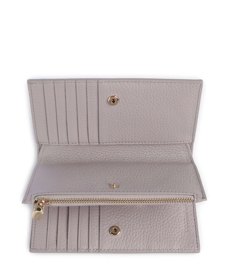 Coccinelle Metallic Soft Geldbörse oyster