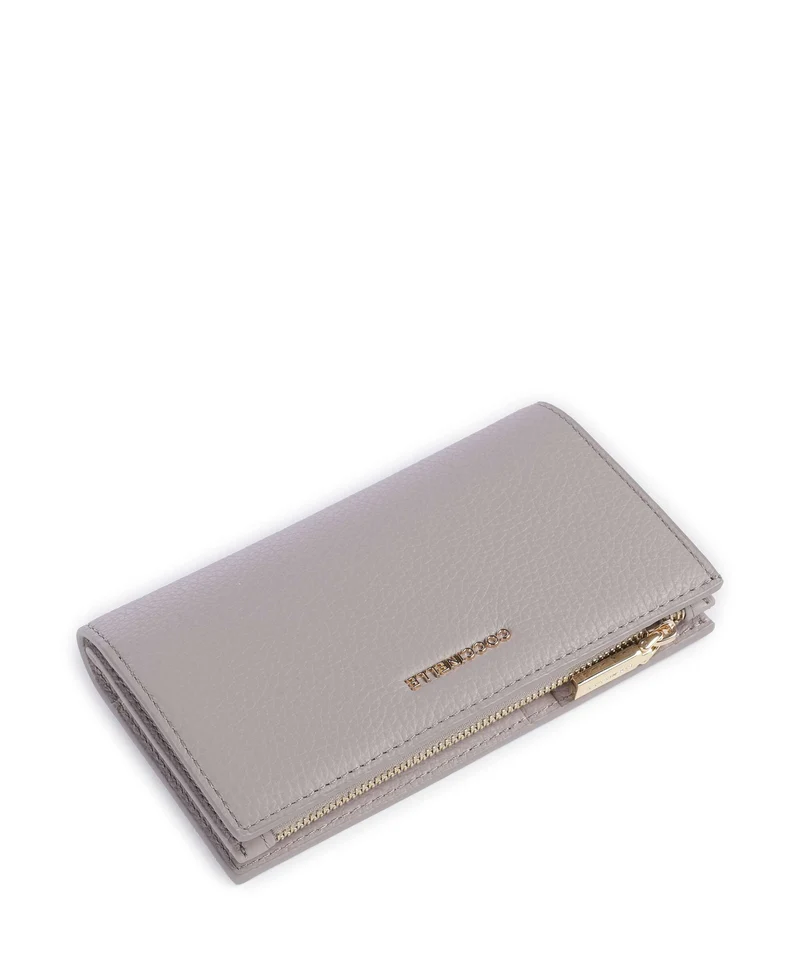 Coccinelle Metallic Soft Geldbörse oyster