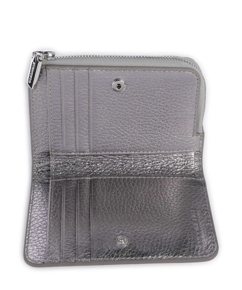 Coccinelle Metallic Soft Geldbörse steel