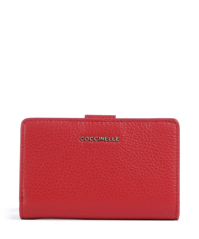 Coccinelle Metallic Soft Geldbörse scarlet