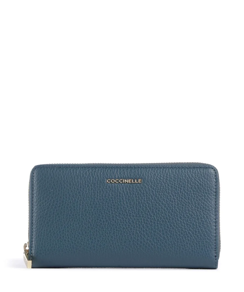 Coccinelle Metallic Soft Geldbörse deep blue