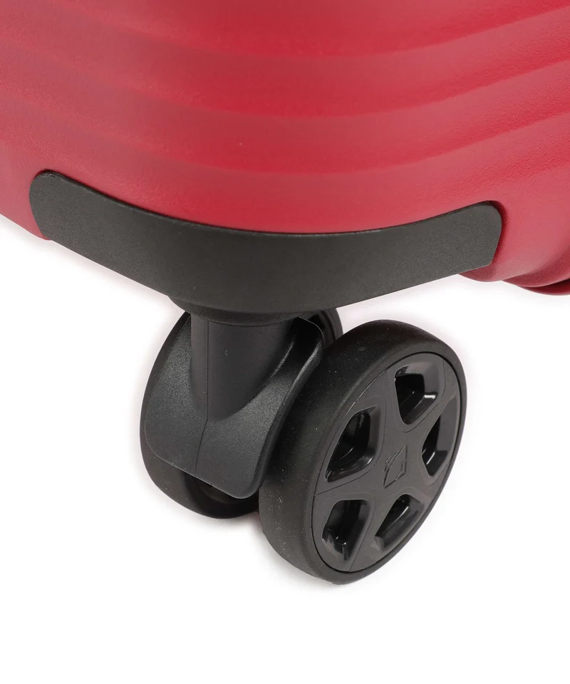 Travelite Air Stripe Slim 4-Rollen Trolley red