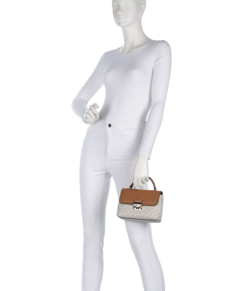 Michael Kors Tribeca XS Handtasche vanilla/acorn