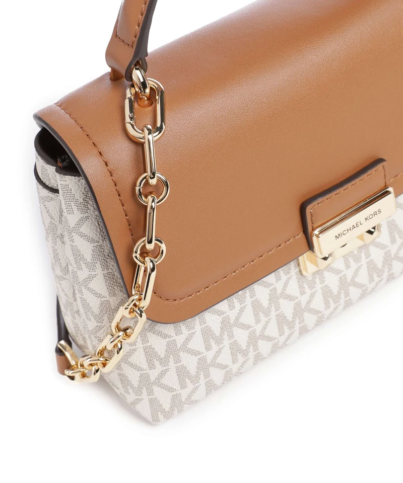 Michael Kors Tribeca XS Handtasche vanilla/acorn