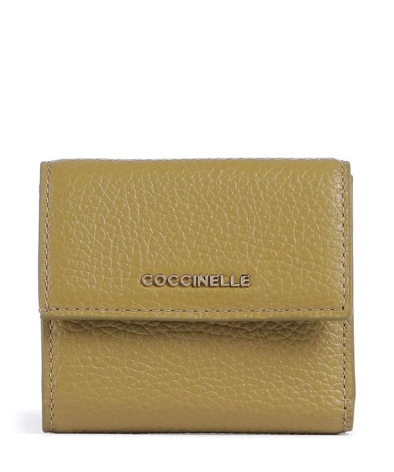 Coccinelle Metallic Soft Geldbörse seagrass