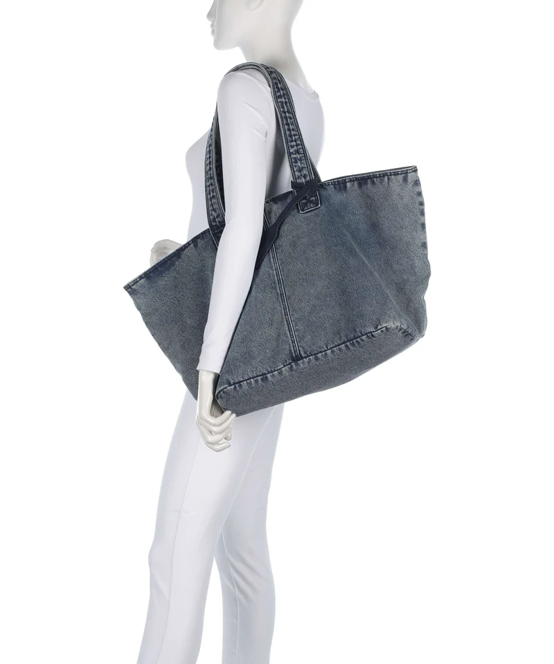 Les Visionnaires Alba Denim Essential Shopper washed denim