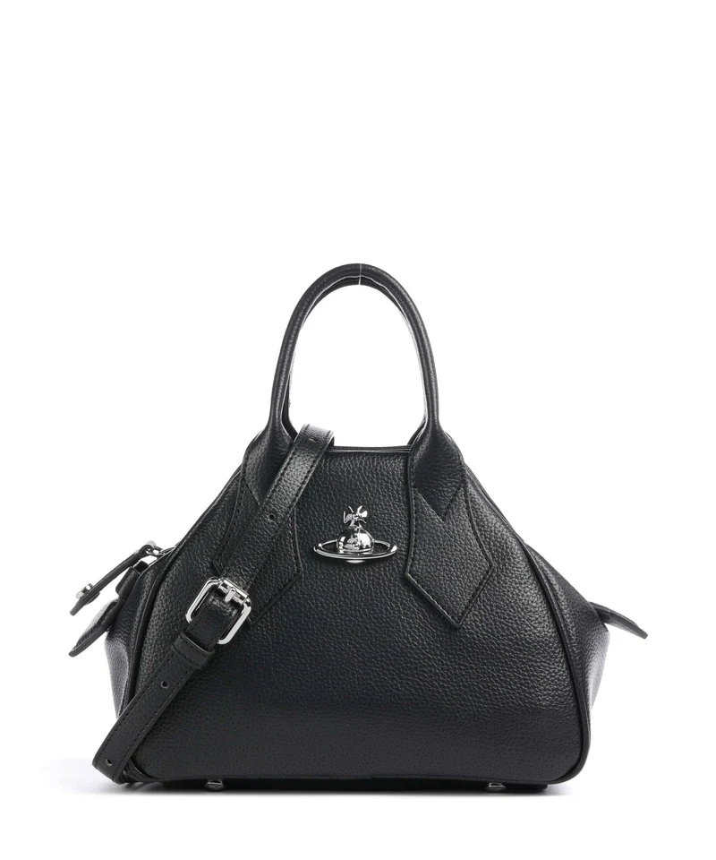 Vivienne Westwood Yasmine Grain Small Handtasche black