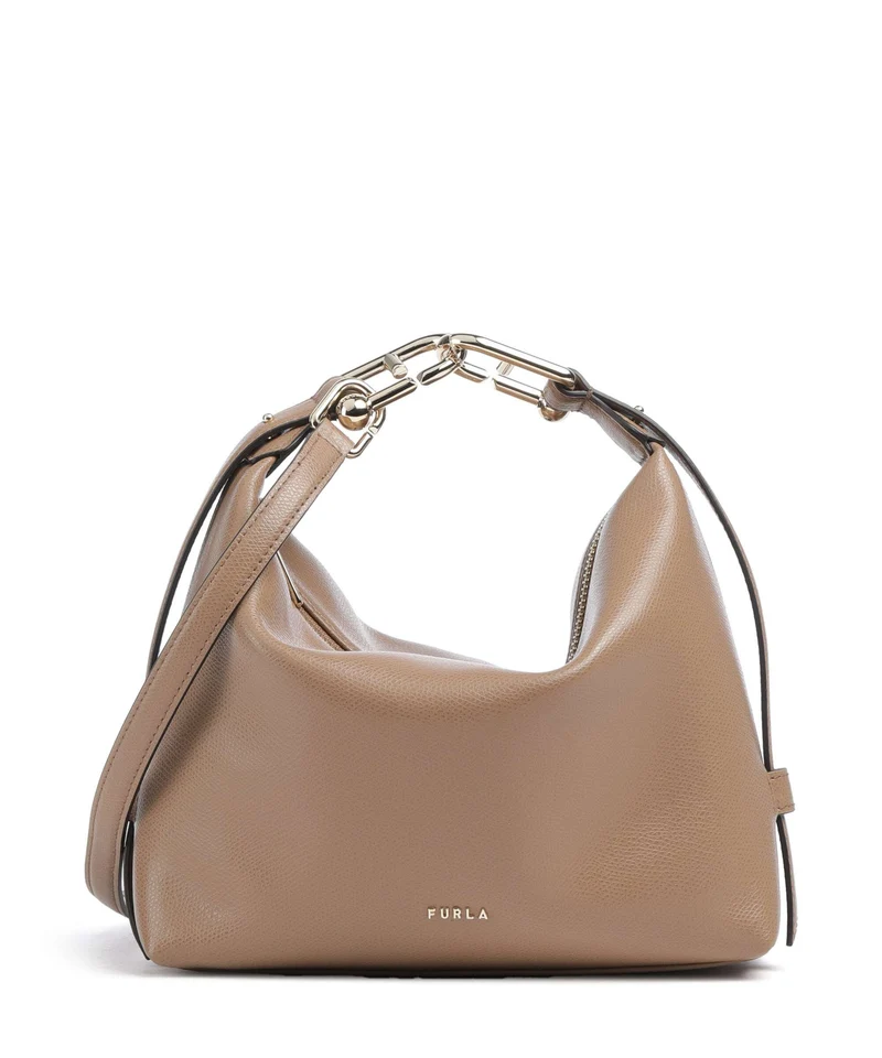 Furla Tonie Mini Schultertasche toffee