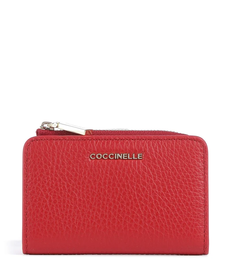 Coccinelle Metallic Soft Geldbörse scarlet