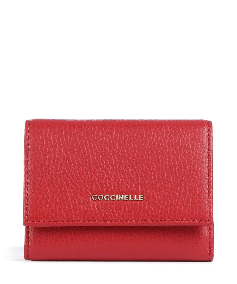 Coccinelle Metallic Soft Geldbörse scarlet