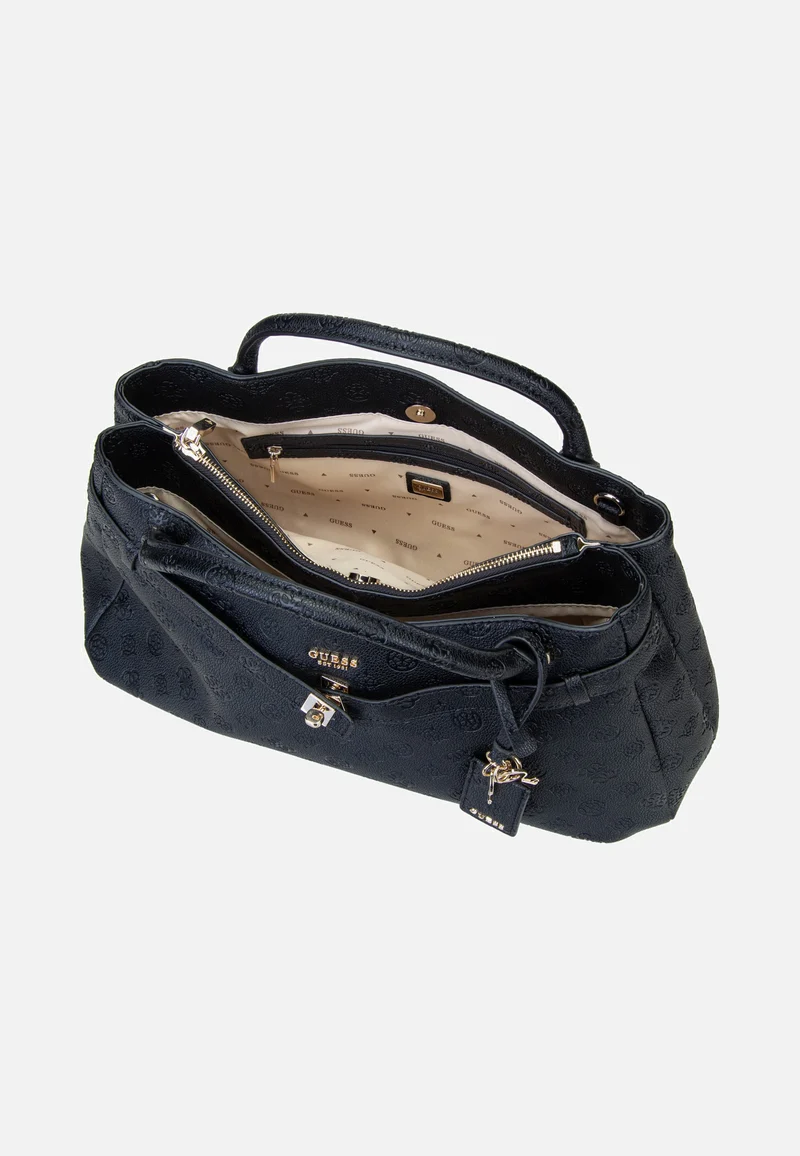 Ella Logo Large Girlfriend 46060 Black Logo - Satchel