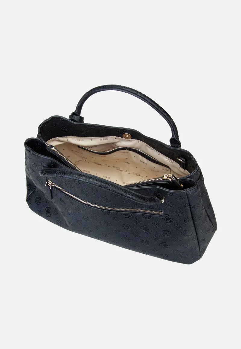 Ella Logo Large Girlfriend 46060 Black Logo - Satchel