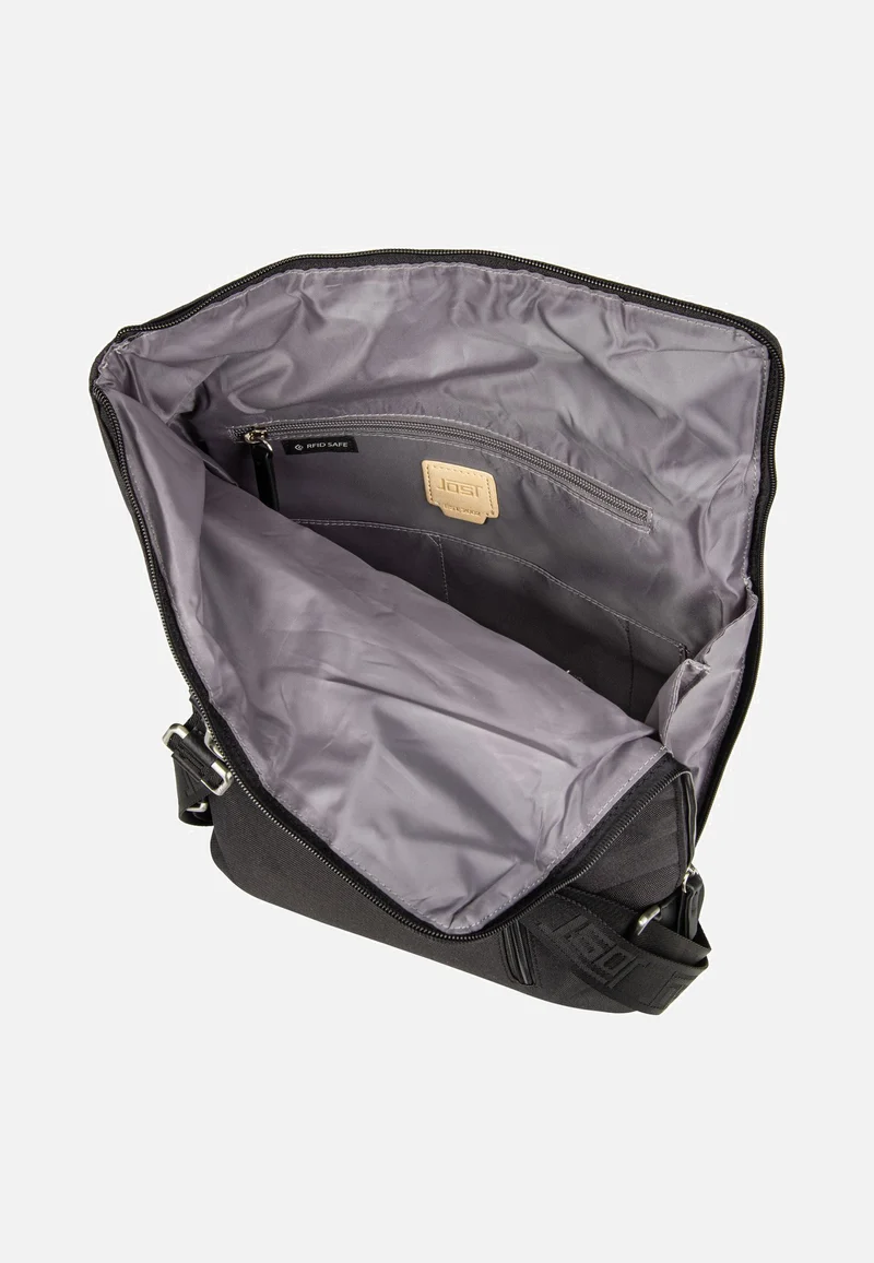 Bergen 1606 Schwarz - Rolltop Rucksack