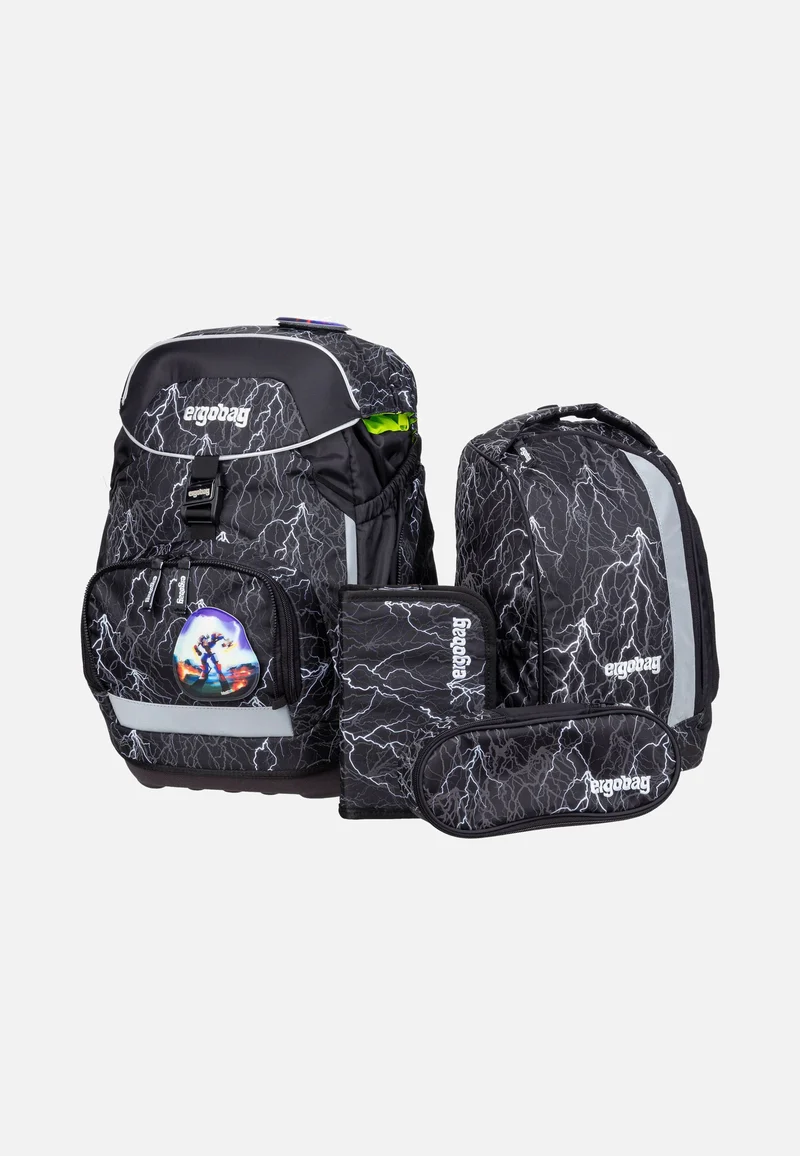 pack Set GLOW Super ReflektBär - Schulranzen