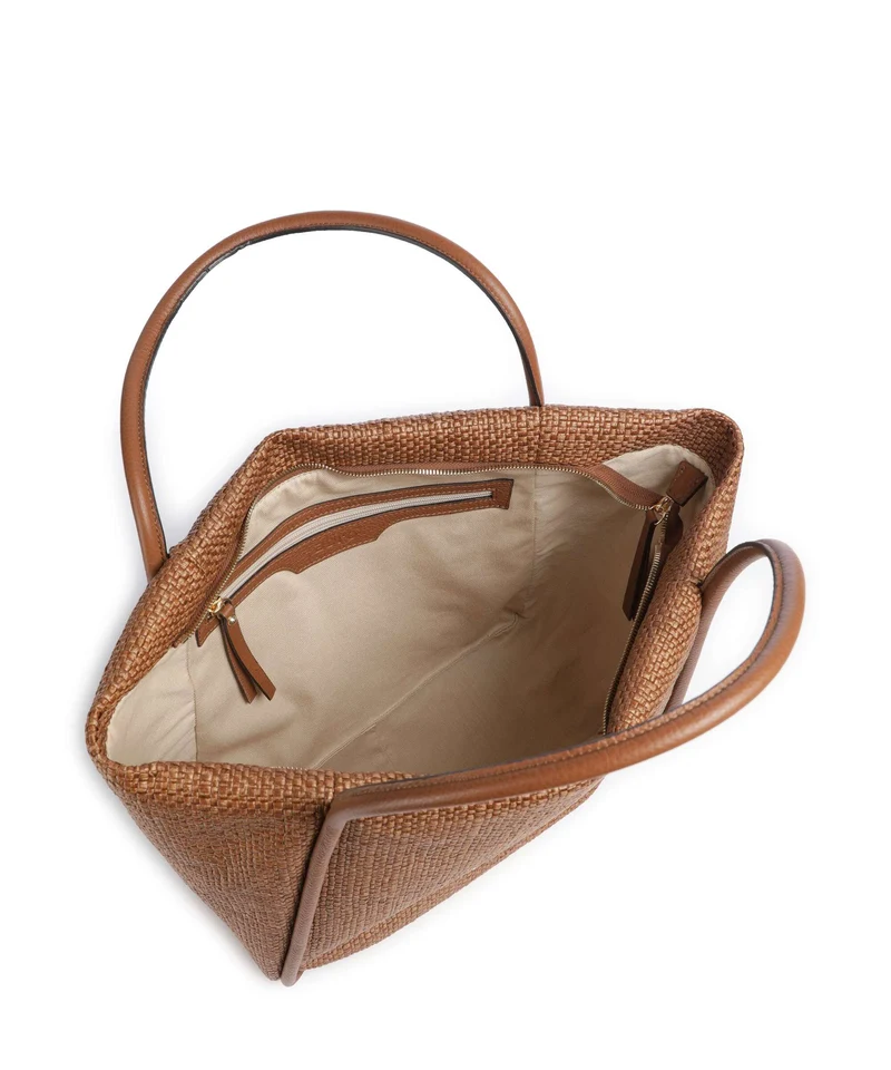 Abro Raffia Intreccio Willow Shopper caramel/cognac