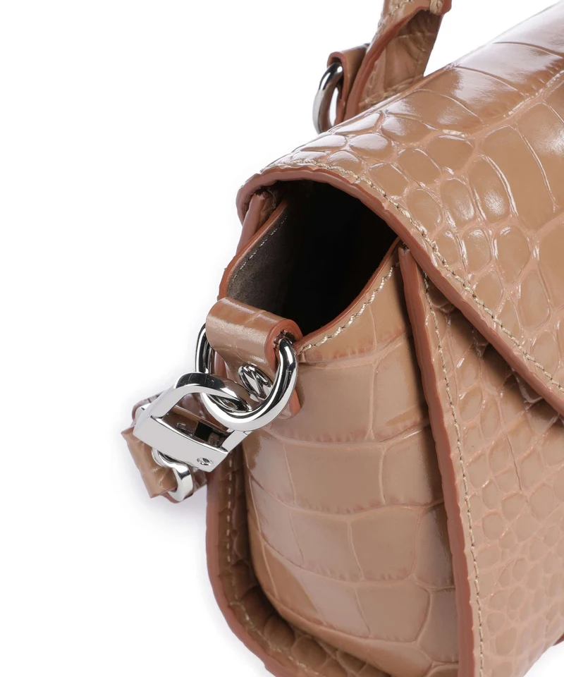 Vivienne Westwood Bettina Embossed Croc Mini Handtasche dusty pink