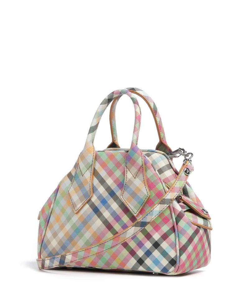 Vivienne Westwood Yasmine Buccia D'Arancia Small Handtasche heather plaid