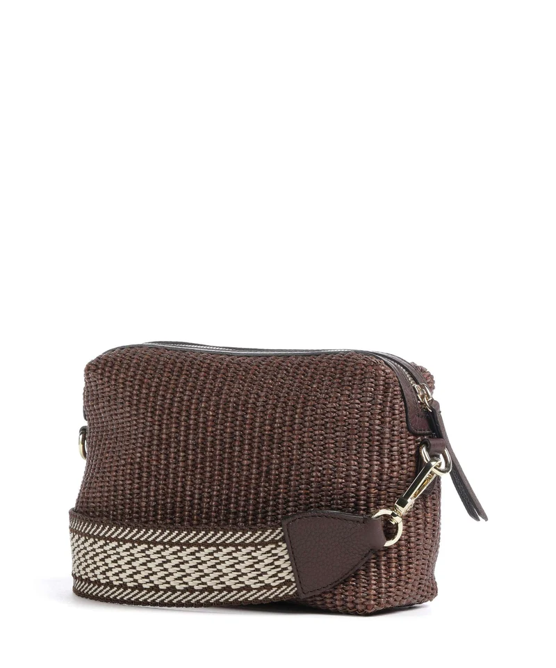 Abro Raffia Kaia Umhängetasche wood