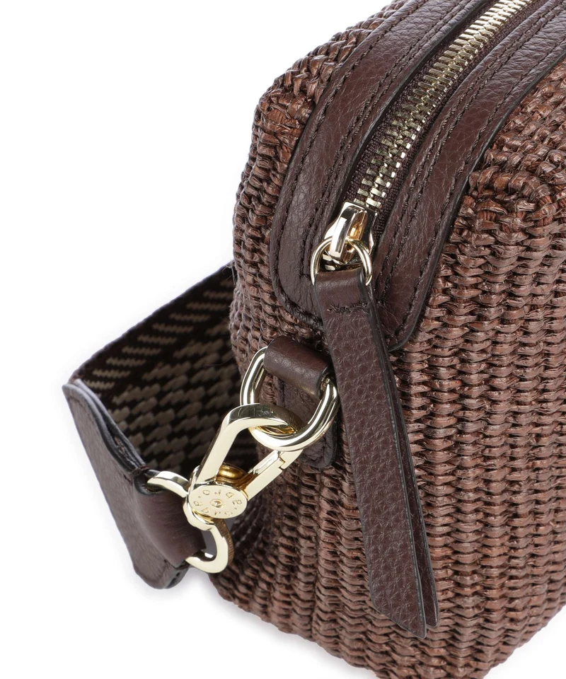 Abro Raffia Kaia Umhängetasche wood