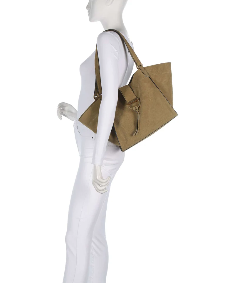 Abro Suede Temi Shopper mud
