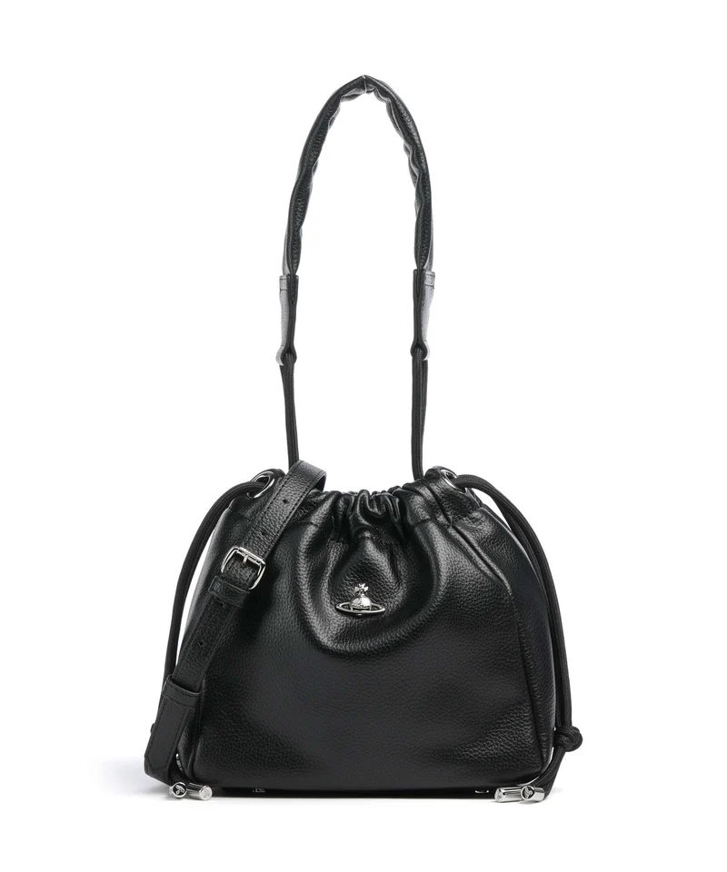 Vivienne Westwood Hilary Grain Small Bucket Handtasche black