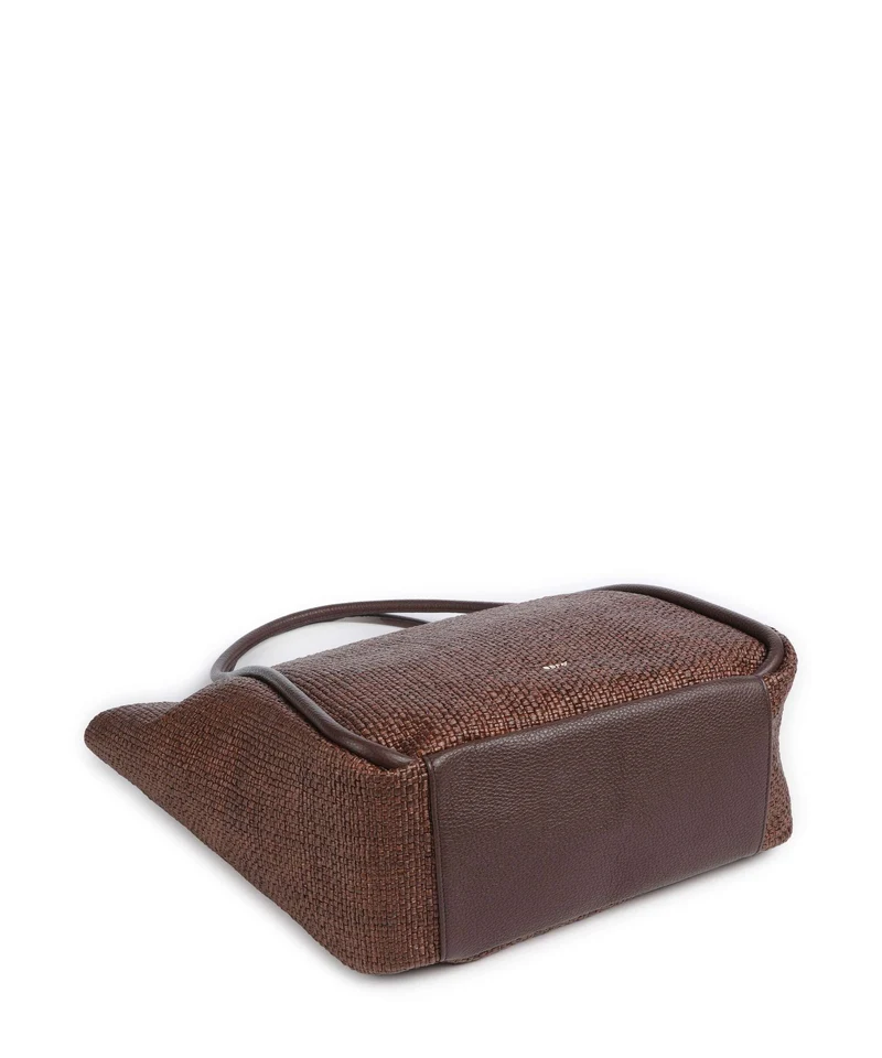 Abro Raffia Intreccio Willow Shopper wood