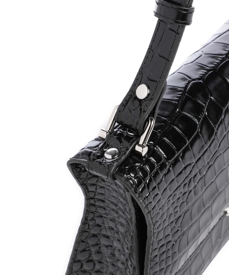 Vivienne Westwood Bianca Embossed Croc S Schultertasche black
