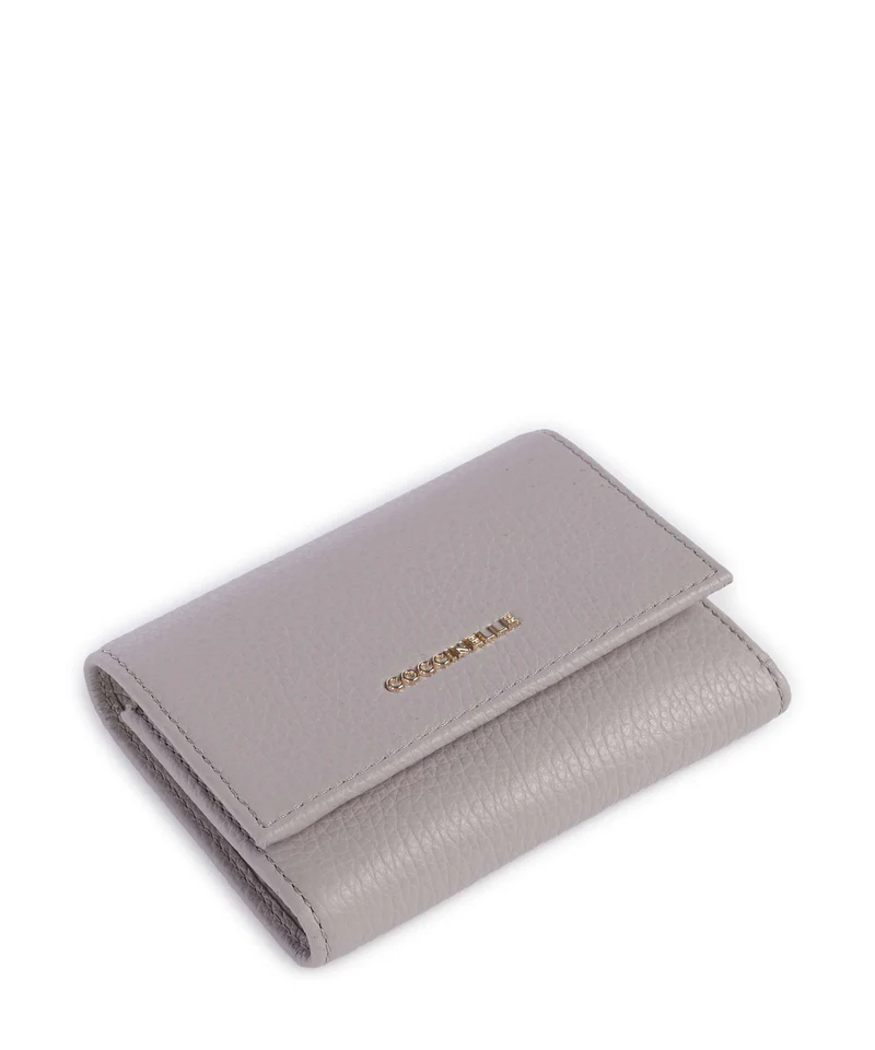 Coccinelle Metallic Soft Geldbörse oyster
