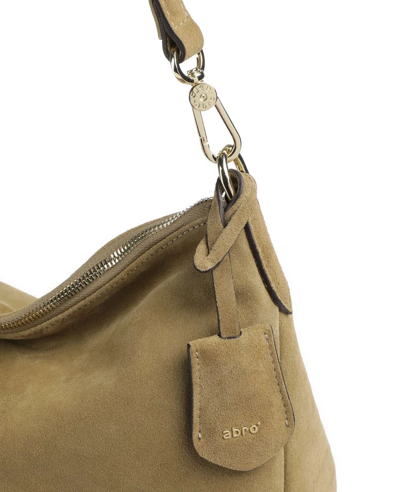 Abro Suede Juna Small Beuteltasche mud