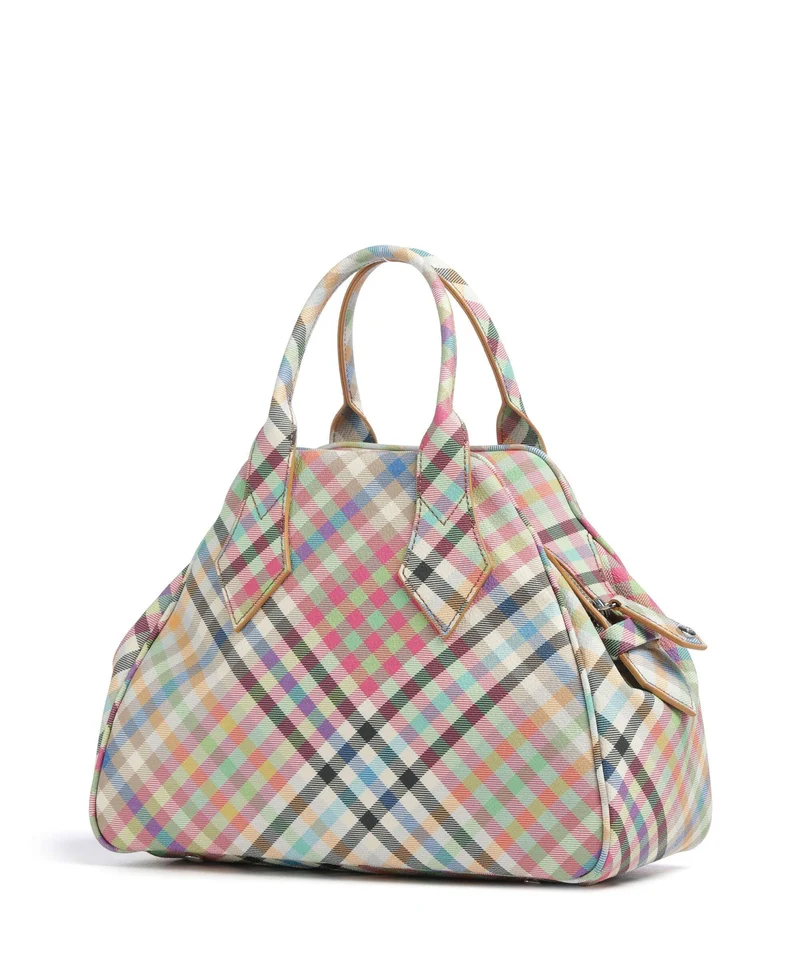 Vivienne Westwood Yasmine Buccia D'Arancia Medium Handtasche heather plaid