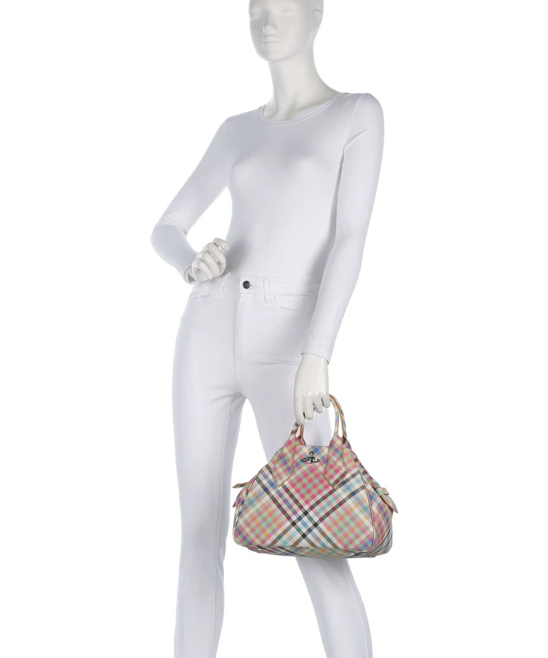 Vivienne Westwood Yasmine Buccia D'Arancia Medium Handtasche heather plaid