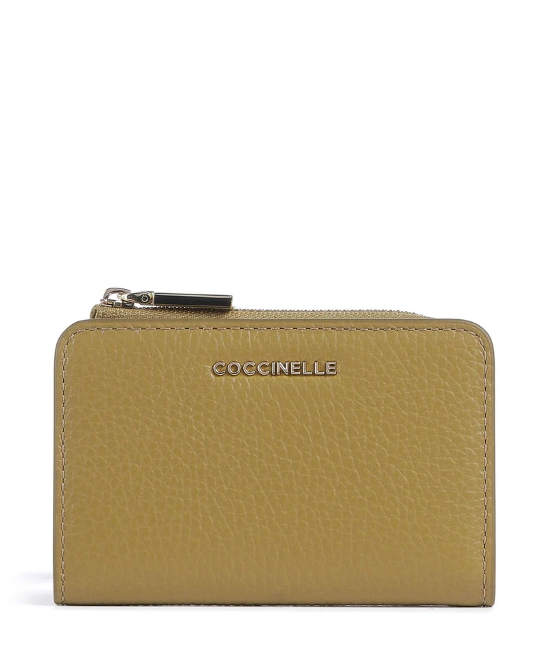 Coccinelle Metallic Soft Geldbörse seagrass