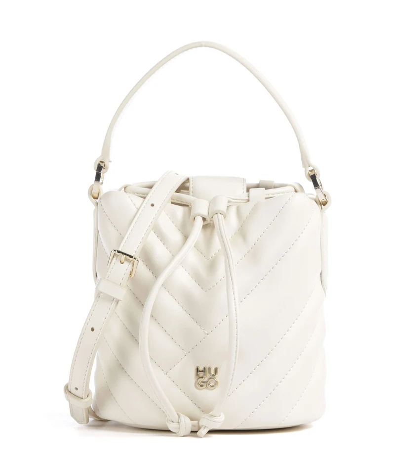 Hugo Chris 2.0 Bucket Handtasche open white