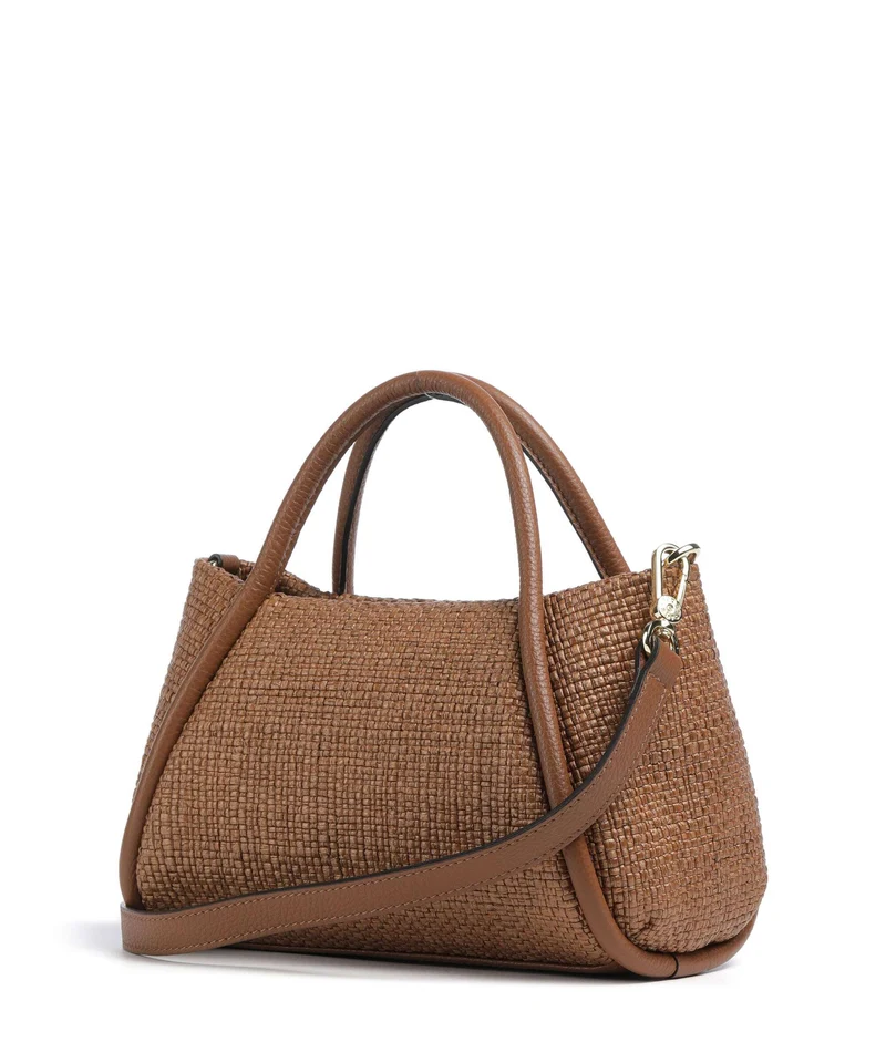 Abro Raffia Intreccio Willow Handtasche caramel/cognac