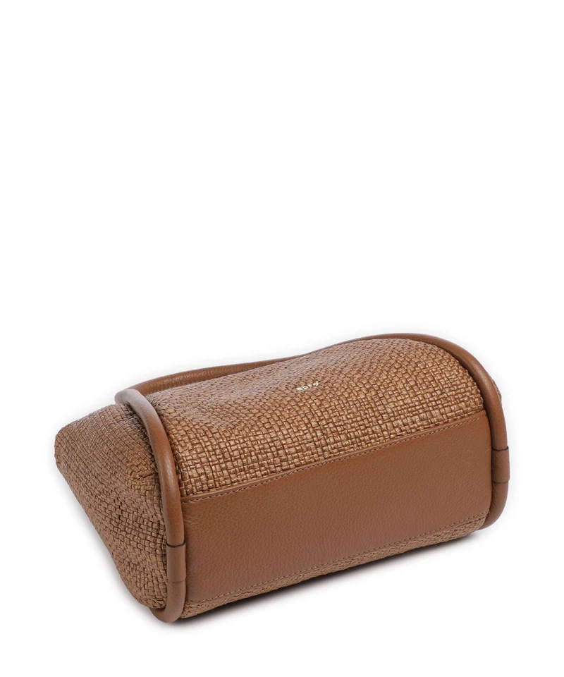 Abro Raffia Intreccio Willow Handtasche caramel/cognac