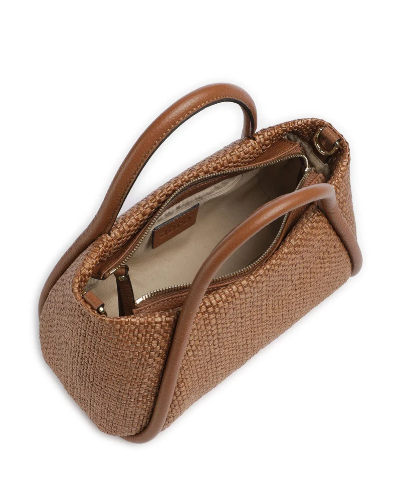 Abro Raffia Intreccio Willow Handtasche caramel/cognac