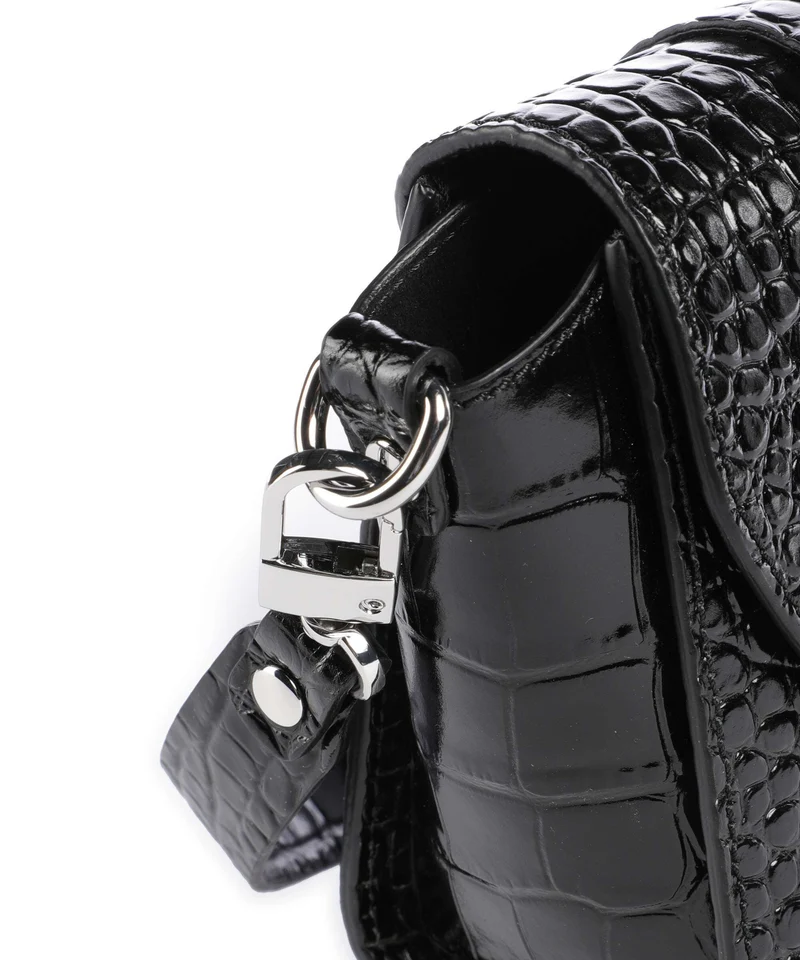 Vivienne Westwood Kimmy Embossed Croc Umhängetasche black