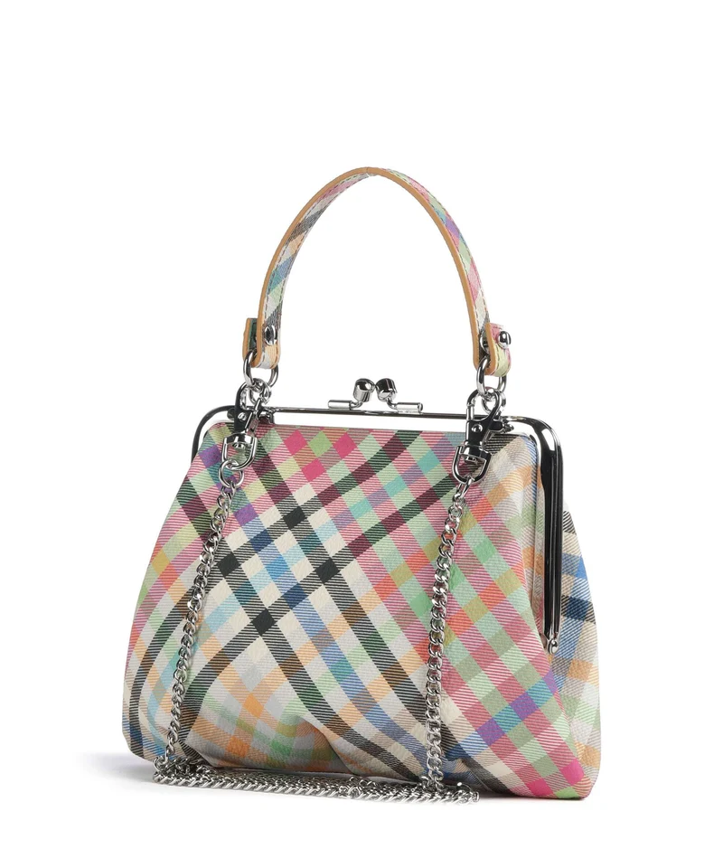 Vivienne Westwood Granny Frame Buccia D'Arancia Handtasche heather plaid