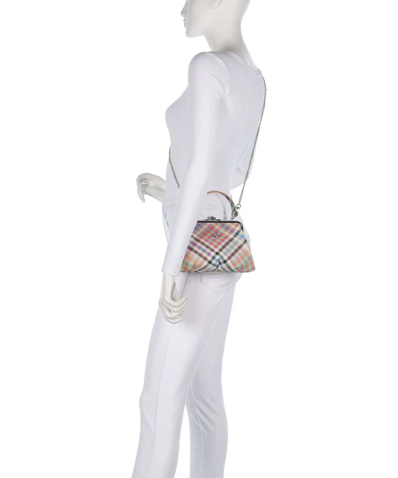 Vivienne Westwood Granny Frame Buccia D'Arancia Handtasche heather plaid