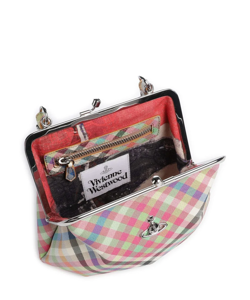 Vivienne Westwood Granny Frame Buccia D'Arancia Handtasche heather plaid