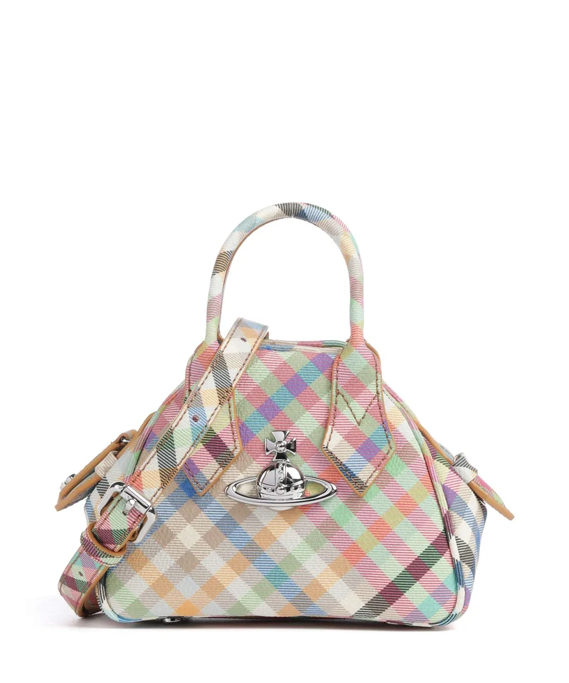 Vivienne Westwood Yasmine Buccia D'Arancia Mini Umhängetasche heather plaid