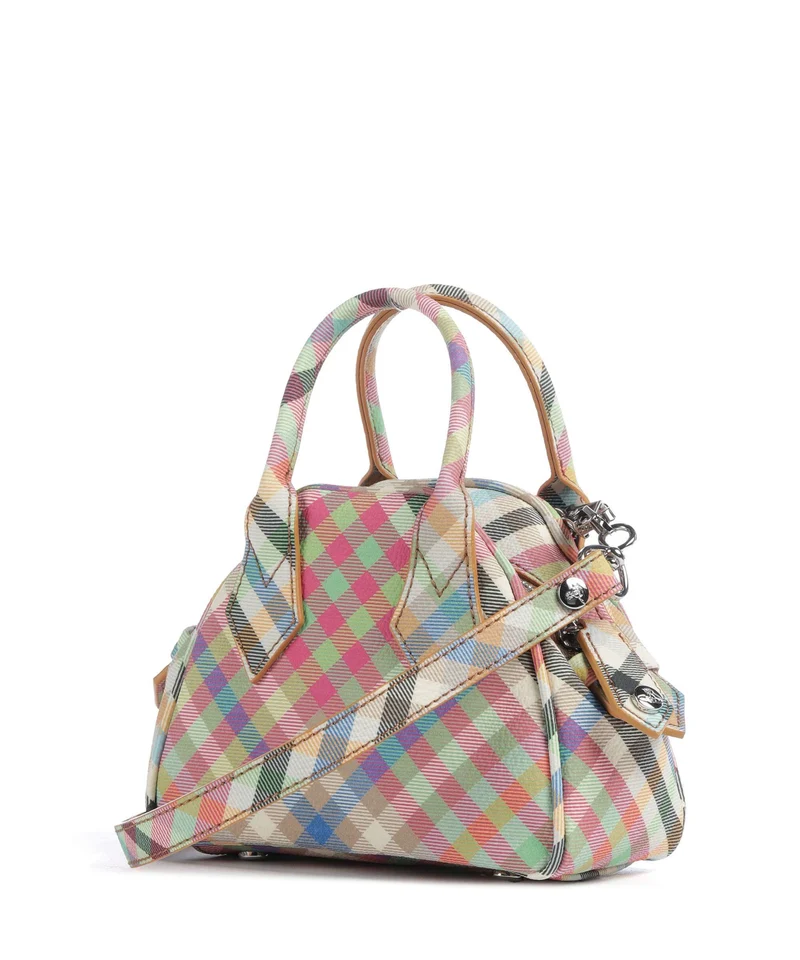 Vivienne Westwood Yasmine Buccia D'Arancia Mini Umhängetasche heather plaid