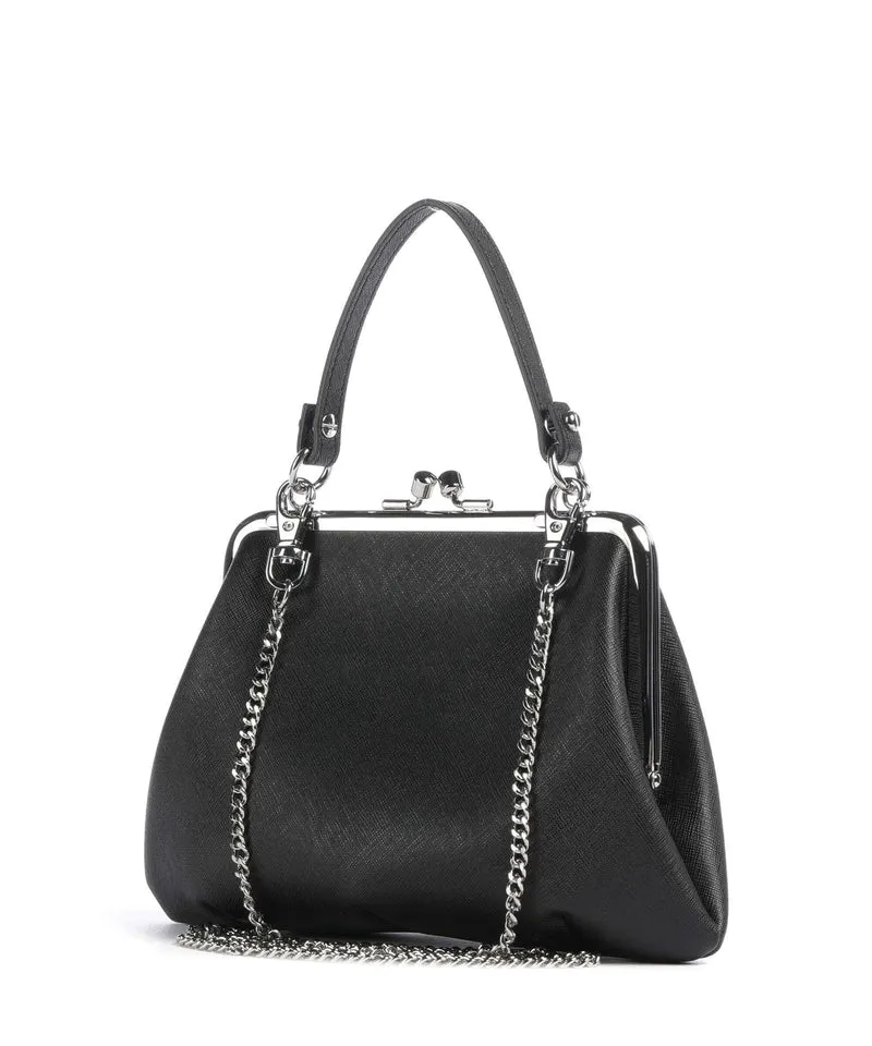 Vivienne Westwood Granny Frame Saffiano Handtasche black