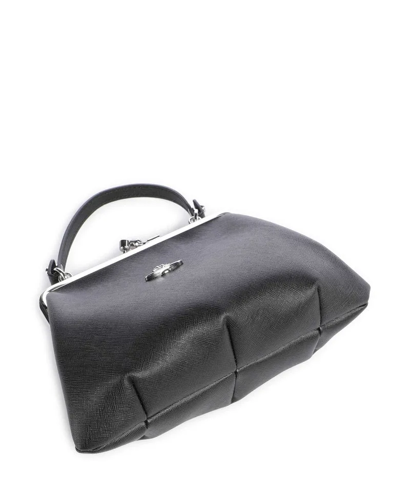 Vivienne Westwood Granny Frame Saffiano Handtasche black