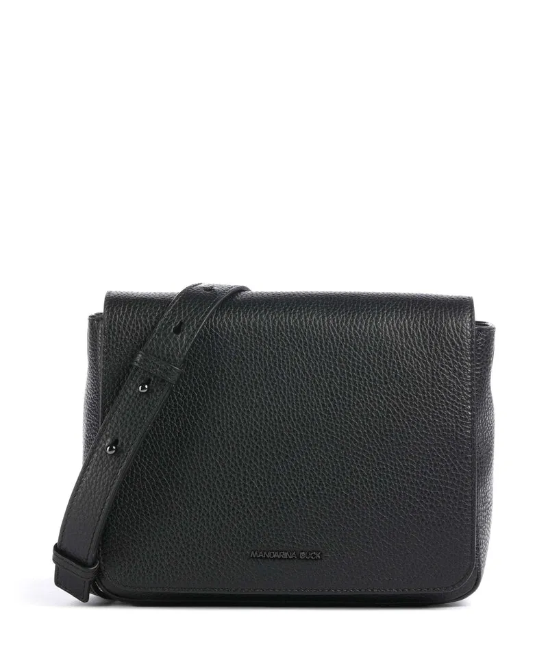 Mandarina Duck Mellow Leather Schultertasche nero